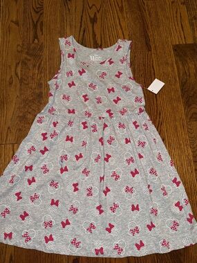 Disney Minnie Mouse grey and red tank dress XL NWT